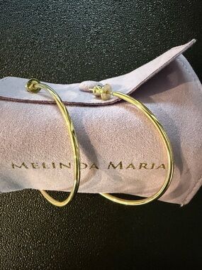 💟 Melinda Maria Gold 2” Hoop Earrings - Classic Large Hoops 💟